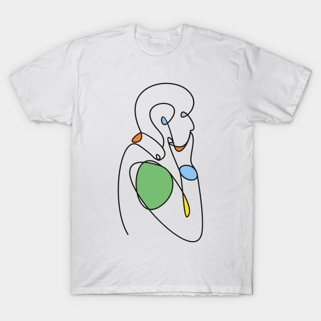 Thinking Man T-Shirt by Whatastory